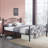 Auxter Steel Piece Bedroom Set-1021631655-1021631656