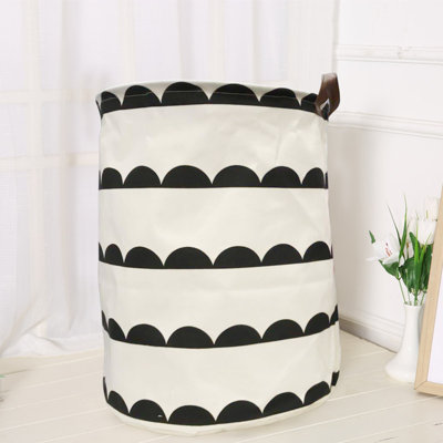 Fabric And Linen Storage Bucket Desktop Laundry Dirty Clothes Basket Foldable Bunch Mouth Debris Toy Storage Box