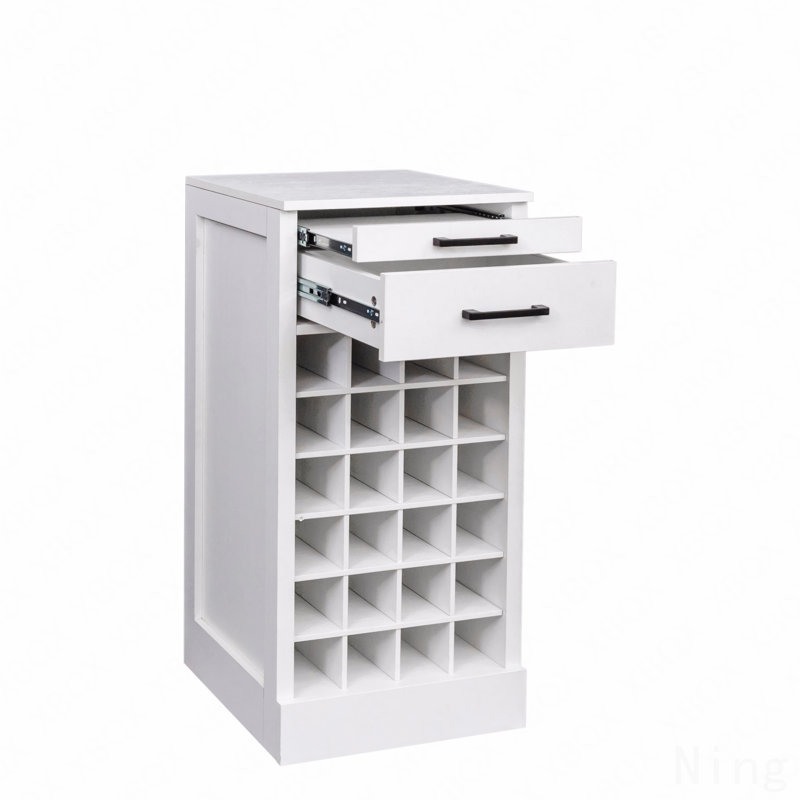 Buffet modulaire pour 24 bouteilles de vin, Blanc