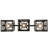 Ardehs 3 - Light Dimmable Kitchen Island Square / Rectangle Chandelier