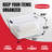 Rubbermaid Cleverstore Clear 71 Qt Plastic Storage Bins with Lids, 4-Pack
