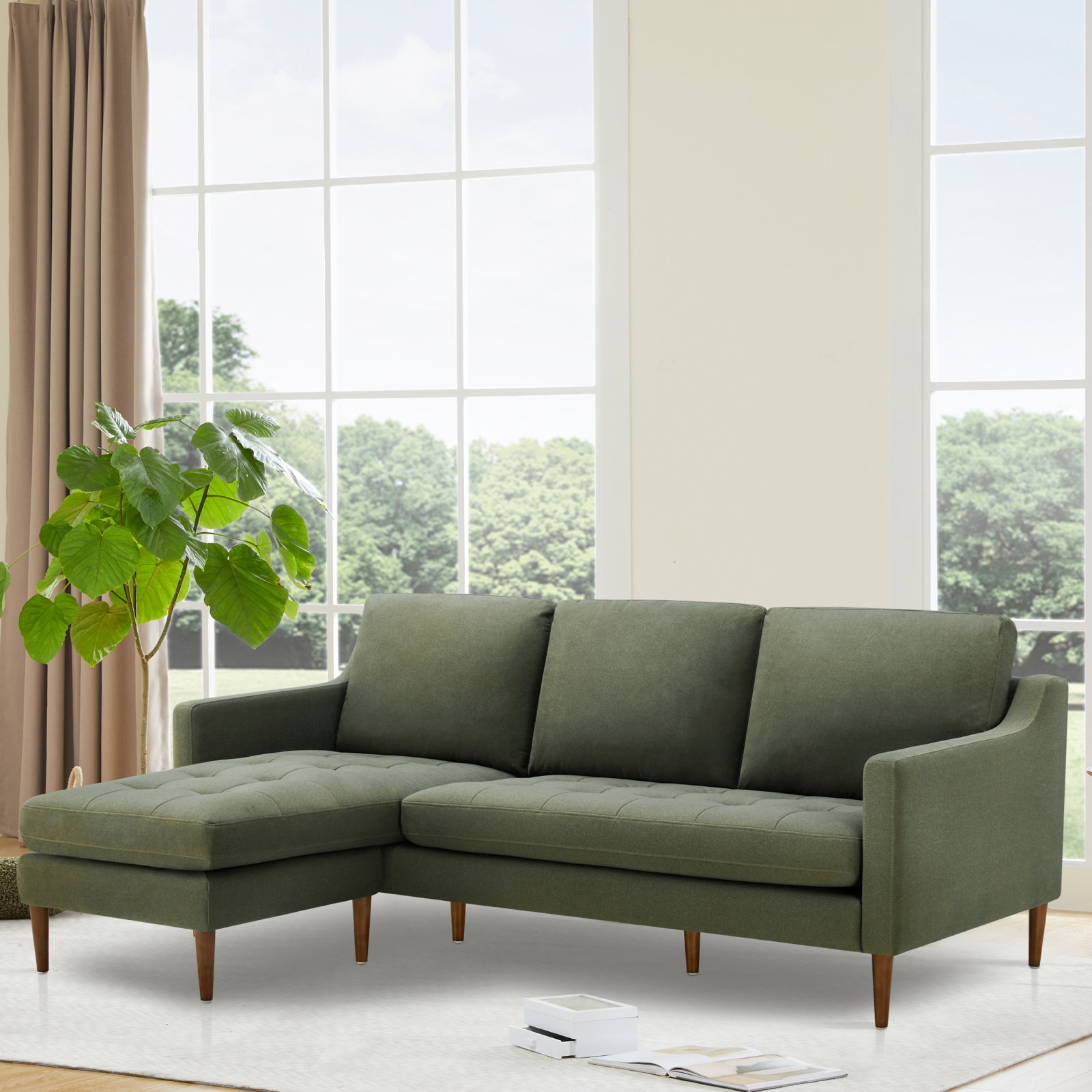 Daylen 2-Piece Upholstered Reversible L-Sectional