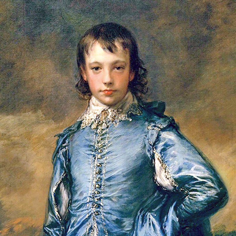 " The Blue Boy " by Thomas Gainsborough on Canvas, 51" H x 36" W