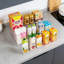 Bacs de rangement transparents pour garde-manger avec poignées, 10 grands contenants de rangement en plastique pour armoires de cuisine, congélateur, placard et rangement de salle de bain sous l'évier, sans couvercle