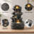 15.5'' Gray Rock Waterfall Tabletop Fountain