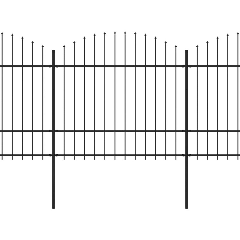 Fihria Garden Fence Spear Outdoor Panel Barrier Border Privacy Multi Sizes