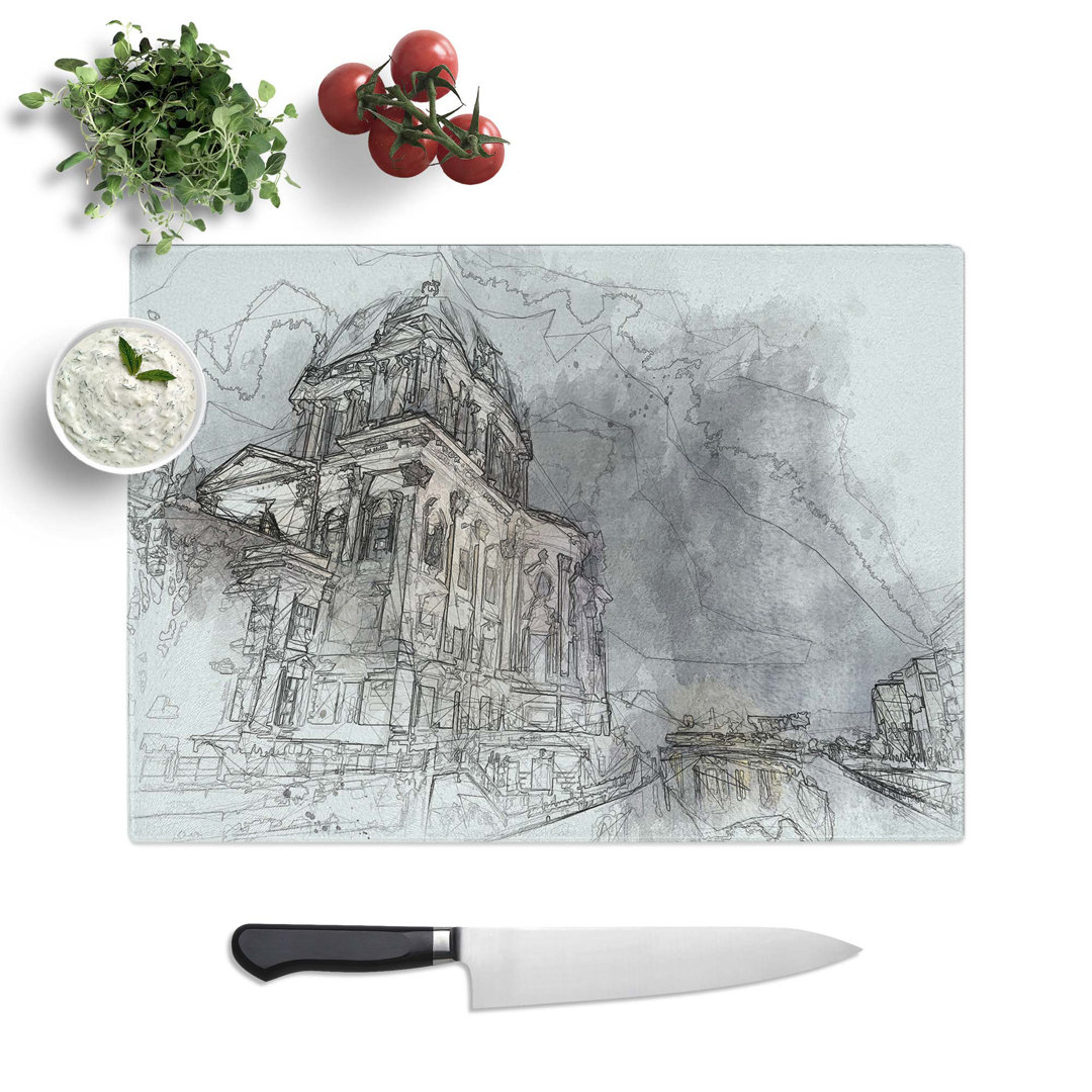 Tempered Glass Berlin Cathedral in Germany Chopping Board