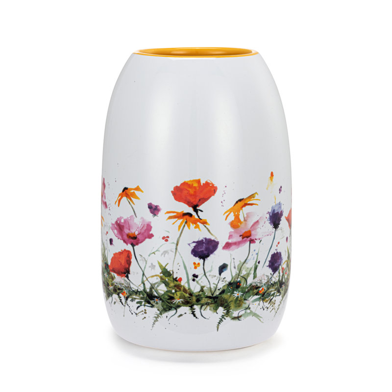 Wildflowers Color Vase - 7In