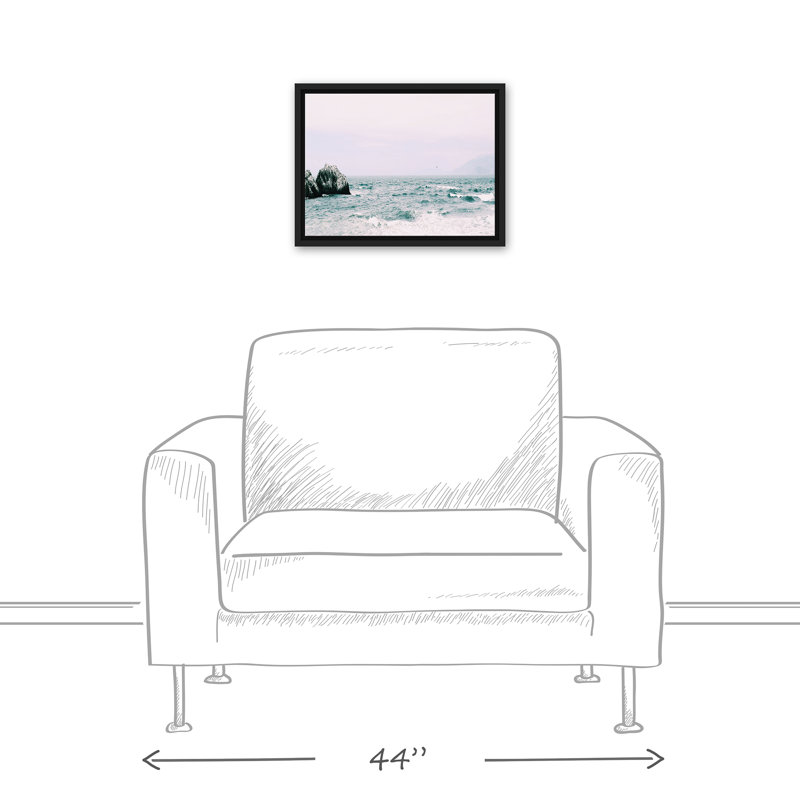 Pacific Coast, reproduction d'art sur toile encadrée, H 13,75 po x l 17,75 po