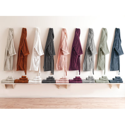 Labarbera Terry Cloth Gender Neutral Mid-Calf Bathrobe with Pockets