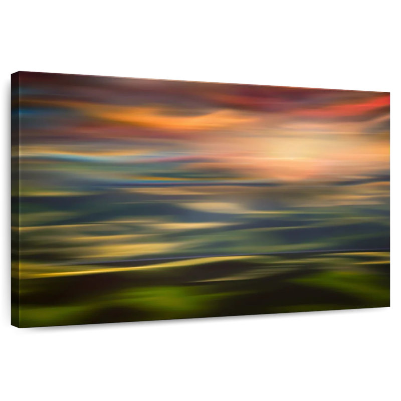 Rolling Hills au coucher du soleil, H 16 po x l 24 po