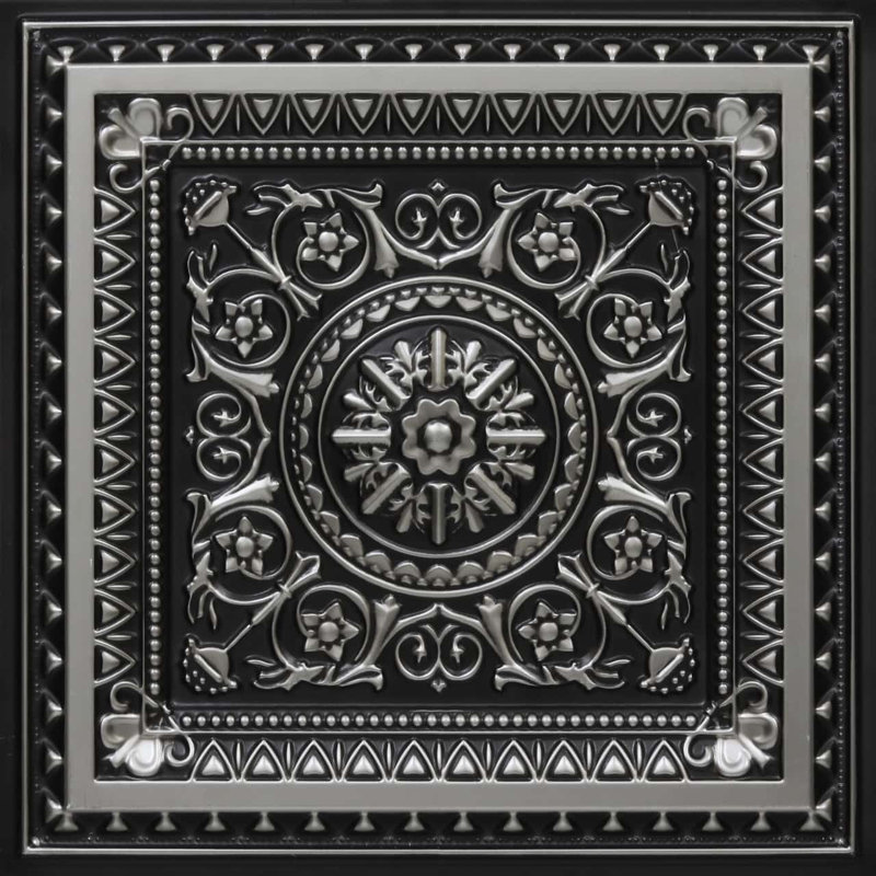 La Scala White Matte PVC 2' x 2' Ceiling Tile Pack