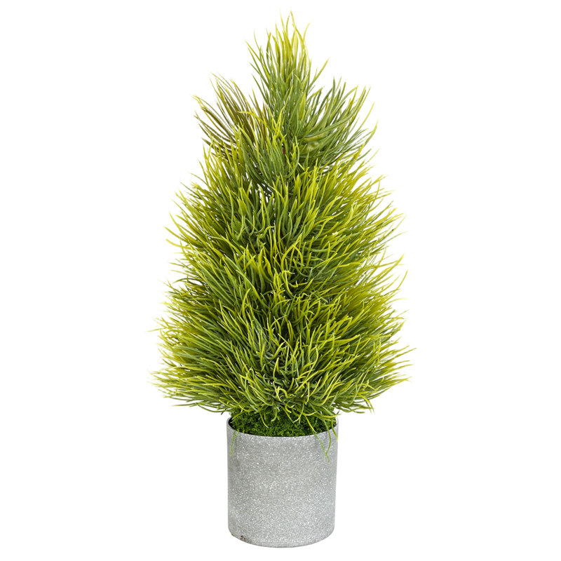 Petit sapin de table artificiel avec pot (15 pouces)