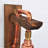 Lacara Elegant Wall Lamp, 11.8 x 8.7 x 3.9 Inches | 100% Solid Wood with Rose Gold Accents | E27 Socket, Max 200W | On/Off Switch on Cable | Stylish Lighting for Living Room, Bedroom, and Office Decor