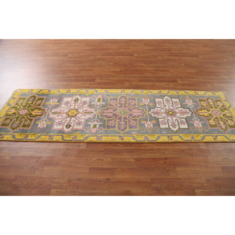 Tapis de couloir indien gris 3x8