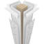Colonne à motif cachemire carré classique non capitonné Craftsman avec base toscane et toscane-70904950