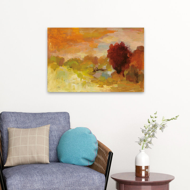 Gloire d'automne - Abstrait automne brun, H 24 po x l 16 po