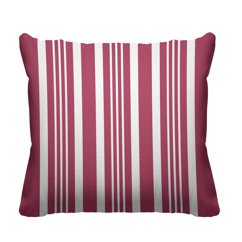 Housse et insert de coussin carré d'extérieur Healthcliff, H 17 po x l 17 po, Magenta