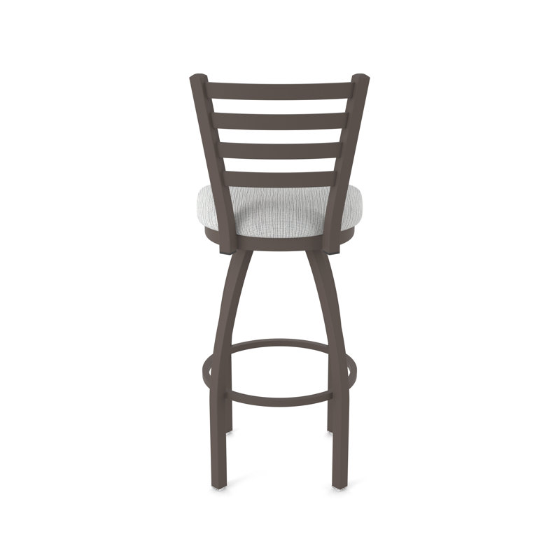 Tabouret pivotant Jackie, Bronze, Très grand (siège d'une hauteur de 36 po), Tissu - alpin graphique