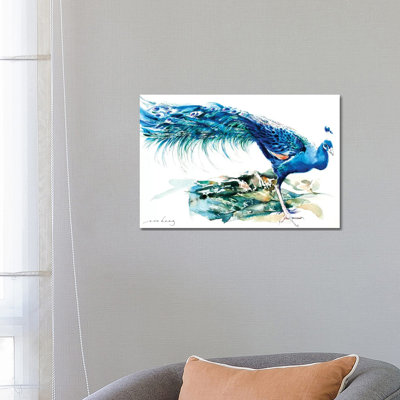 Peacock Splendour II 1 Piece Wrapped Canvas Painting