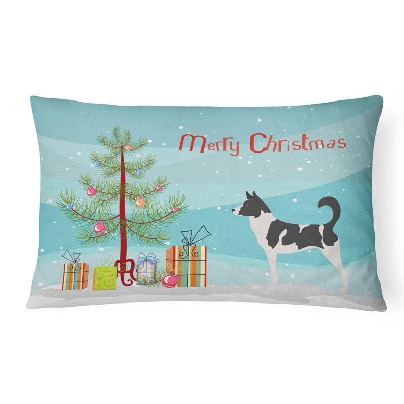  Coussin décoratif intérieur / extérieur Canaan Dog Christmas