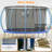 Babevy Round Backyard Trampoline with Safety Enclosure