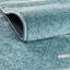 Tapis géométrique bleu clair en polypropylène tissé à la machine-519170420