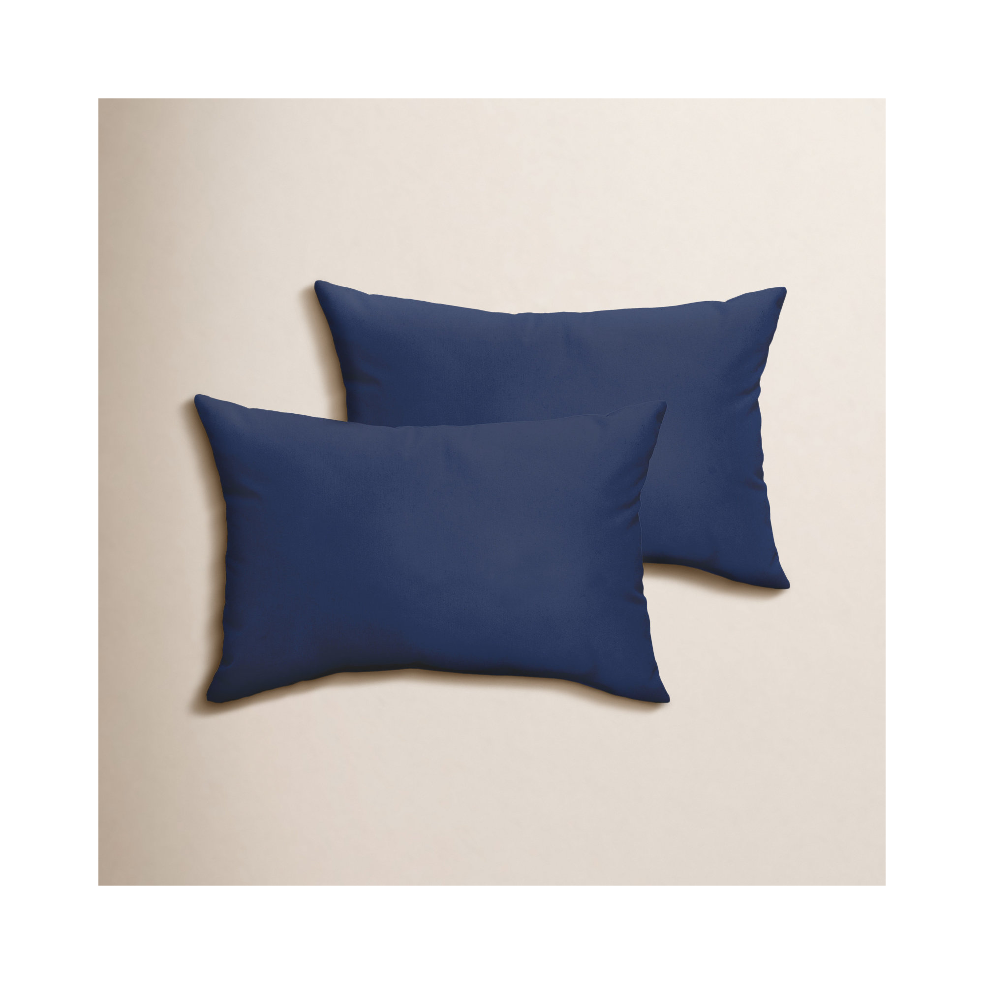 Almeda Indoor/Outdoor Lumbar Throw Pillow, 12" x 24", Marine