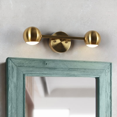 Éclairage pour salle de bain à intensité variable à DEL 2 lumières Bhage