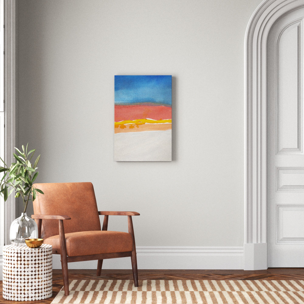 " Kodachrome Horizon Diptych I " by Rob Delamater Painting Print Wrought Studio™ 