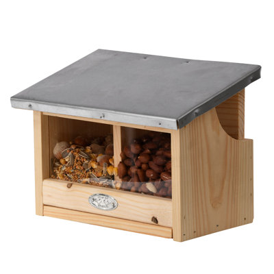 Wood Freestanding Squirrel Feeder