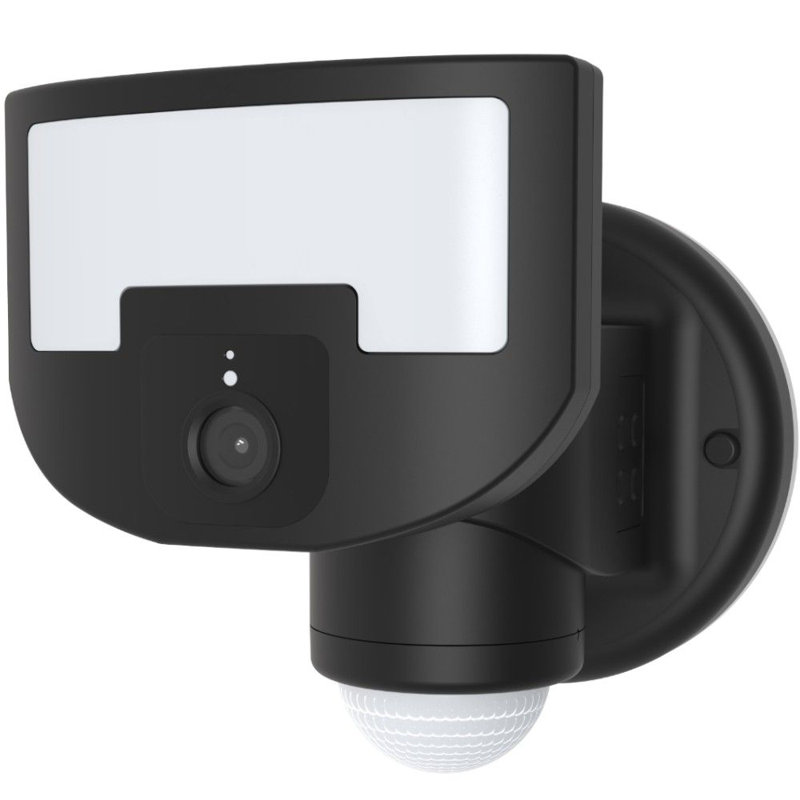 Video Enabled Dusk to Dawn Flood Light with Motion Sensor, Black