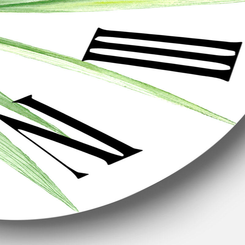 Détail d'un yucca - horloge murale traditionnelle, Grand