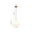1-Light Conical Glass Pendant