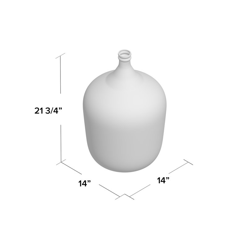 Vase en verre recyclé Morecambe, Transparent