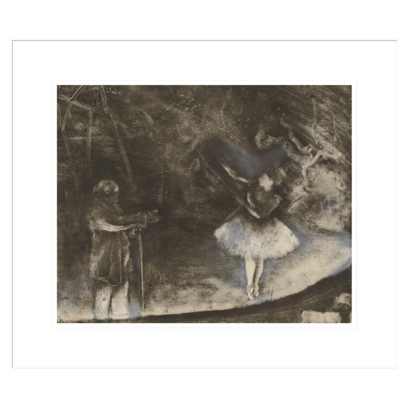 «The Ballet Master» par Edgar Degas, impression giclée encadrée, H 17,75 po x l 20,61 po