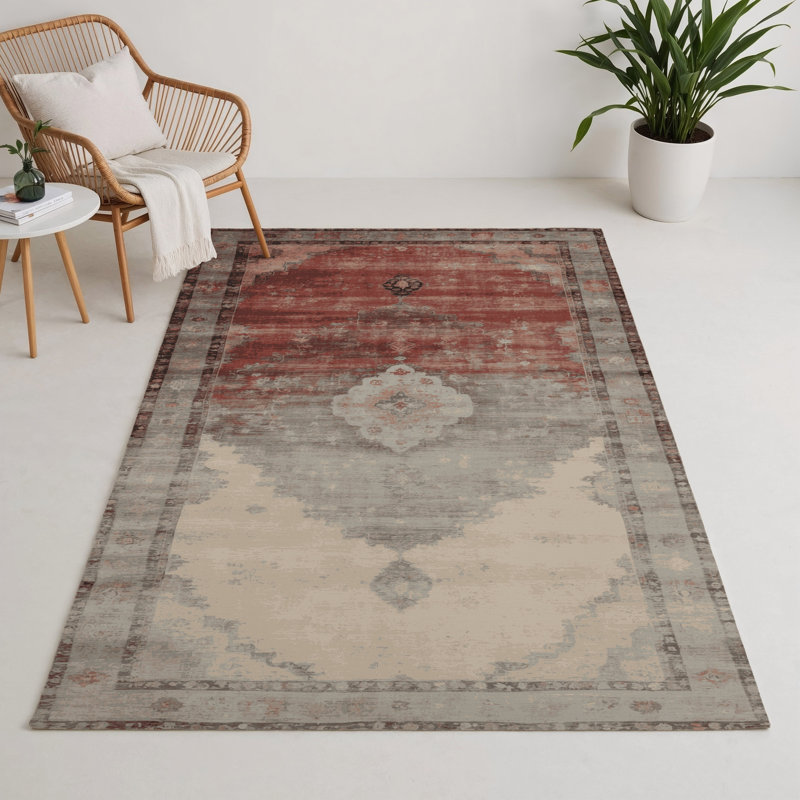 Tapis d'intérieur et d'extérieur surteint beige