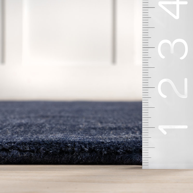 Tapis en mélange de laine moucheté Lahjar, Rectangle 4 pi x 6 pi