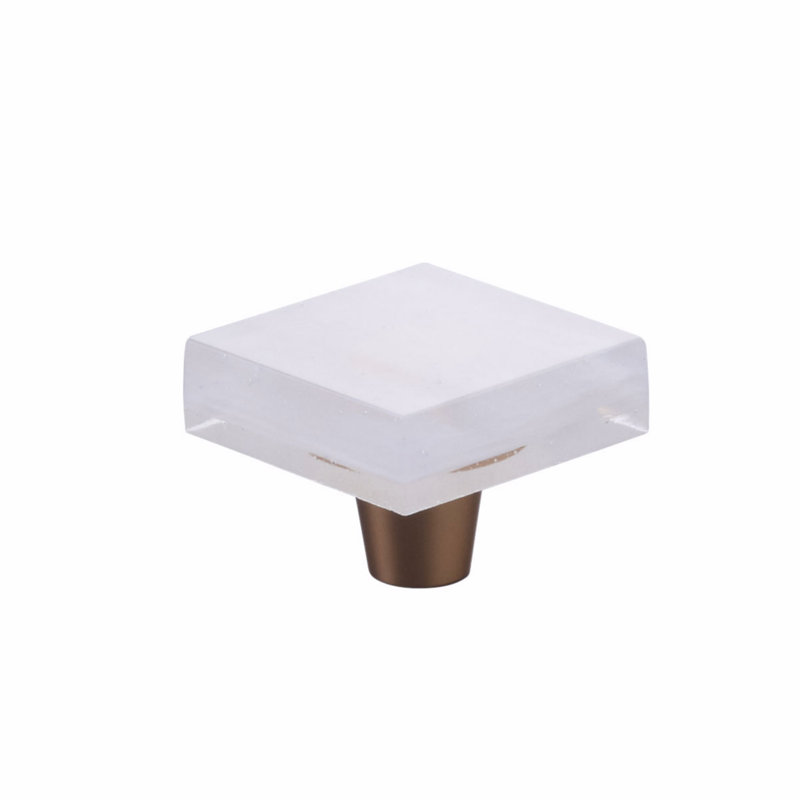 Schaub Symphony Fused Glass Cabinet Knob 1-1/2", Gold