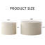 Ensemble de 2 tables basses gigognes Beige