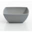 Assiettes, bols et tasses en mélamine carrée 16 pièces Gibson Home, gris