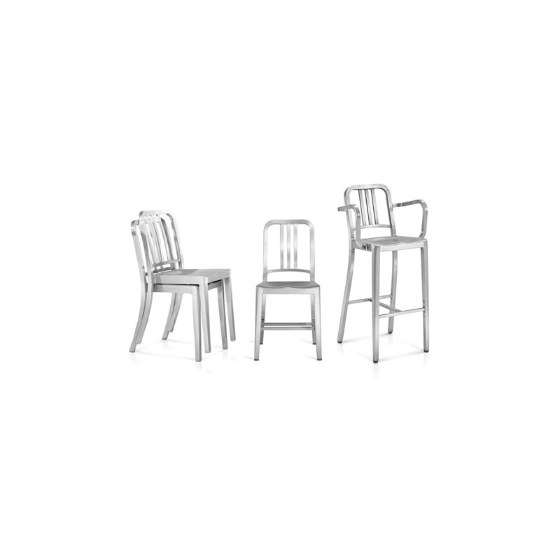 1006 Navy® Side Chair, Hand Brushed