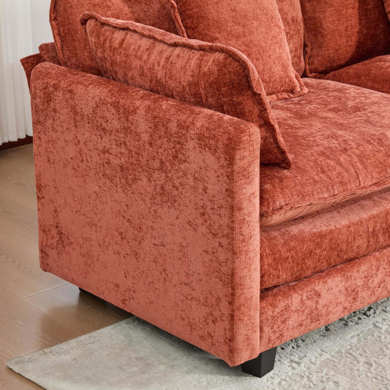 Repose-pieds modulaire avec dossier réglable, Orange