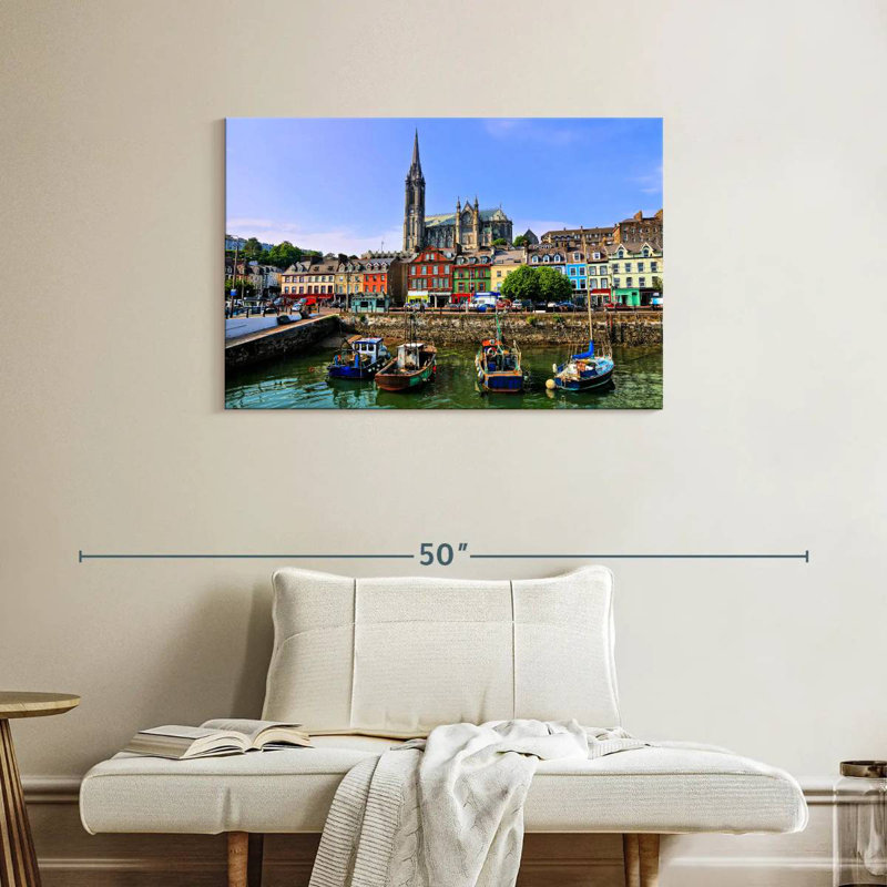 Ravi Cobh Harbor Boats, 24" H x 36" W