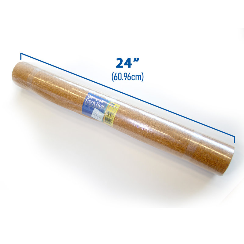 24 X 48 Natural Cork Roll, 3Mm - 2 Pack Retail
