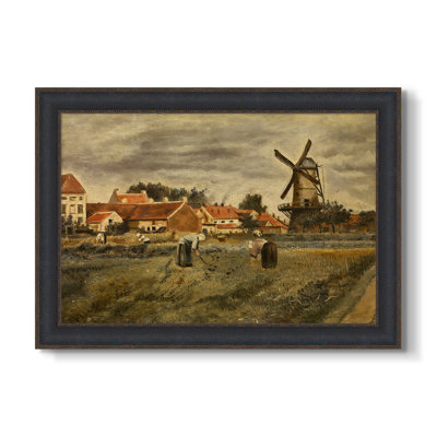 La récolte de pommes de terre, 1875 - Henri De Braekeleer - Toile encadrée sur mesure