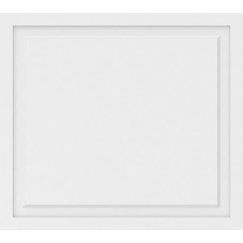 Panneau mural Harrison 3D en blanc, H 34 po x l 38 po x P 0,63 po