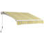 Auvent de terrasse rétractable en polyester Outsunny-98552290-98552291
