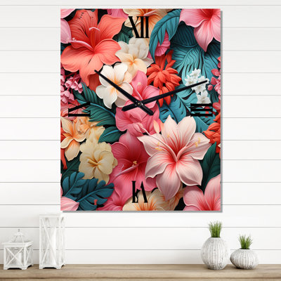 Jasminko - Horloge murale moderne tropicale