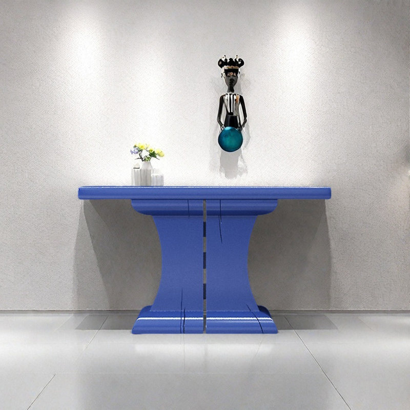 Console moderne minimaliste, H 35,43 po x l 55,12 po x P 15,75 po, Bleu